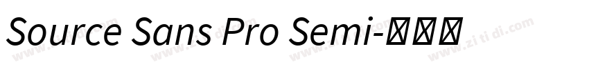 Source Sans Pro Semi字体转换
